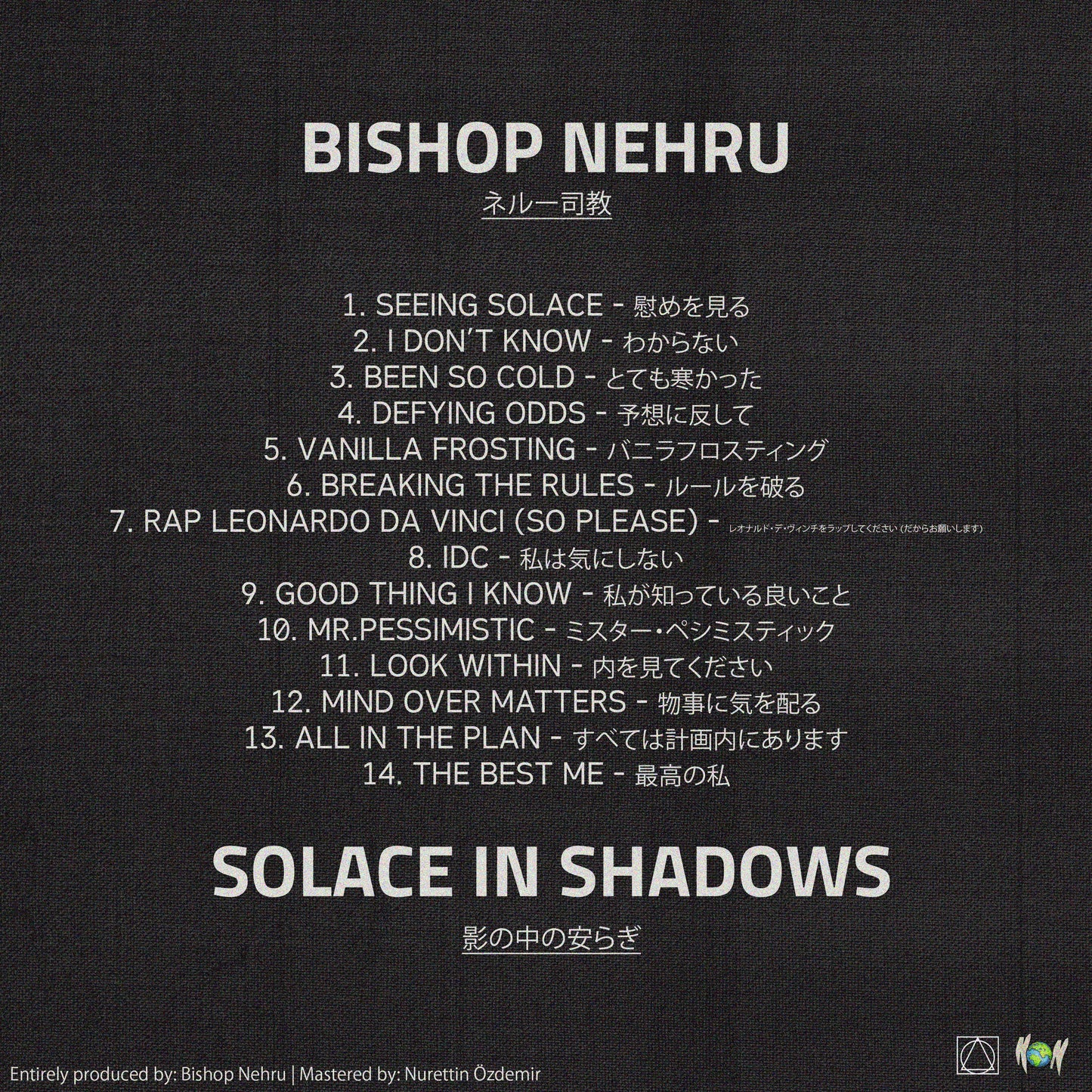 Bishop Nehru - Solace In Shadows (Album) | Digital Download